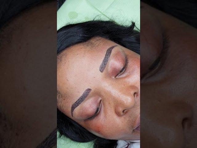 MICROBLADING ON DARK SKIN | PERMANENT MAKEUP | BEAUTIFUL DARK SKIN | ERIKA CERVINSKAITE | MOTIVATION