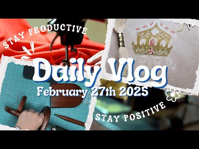  Darvanalee Designs Studio Daily Craft Vlog | Oh No! Not the Frog!  | Feb 27, 2025 #crossstitch