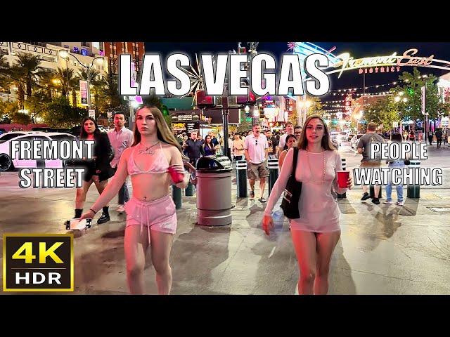 Fremont Street Las Vegas Midnight People Watching | September 2024