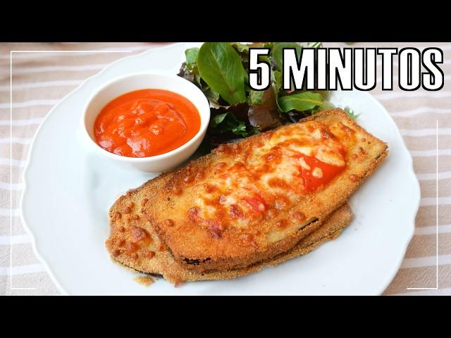 MILANESA DE BERENJENA |  En 5 MINUTOS, CRUJIENTE  La receta más rica y fácil.