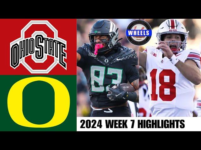 #2 Ohio State vs #3 Oregon (CRAZY GAME!) | Full Game Highlights | 2024 College Football Highlights