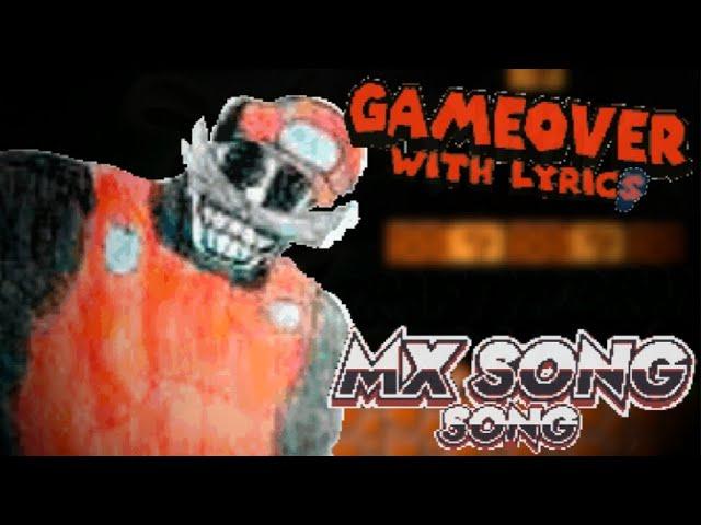 GAME OVER WITH LYRICS | FNF SMB. FUNK MIX: GAME OVER Cover