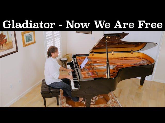 Gladiator - "Now We Are Free" by Hans Zimmer - Piano Solo - David Hicken