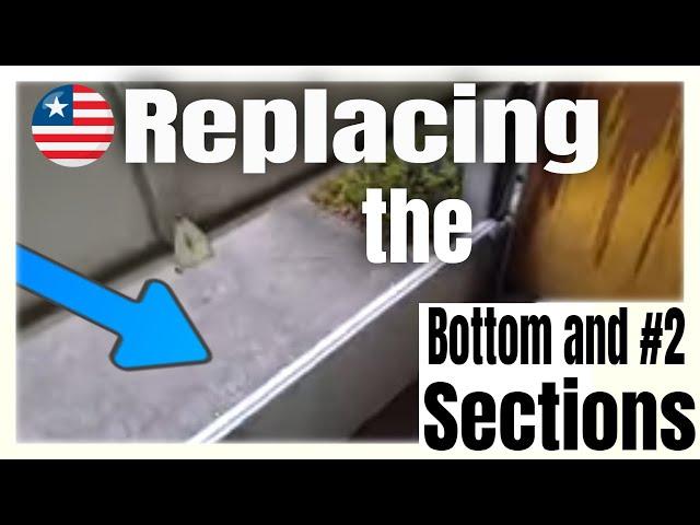 Hit The Garage Door With The Car Replacing Damaged Flush Panel Sections