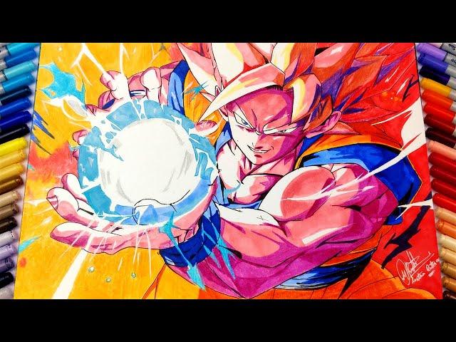 Draw Like PRO GOKU | Drawing Goku Super Sayain | Goutamduttaarts