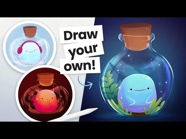 Learn How To Draw A Kawaii Monster  (Easy & Fun)