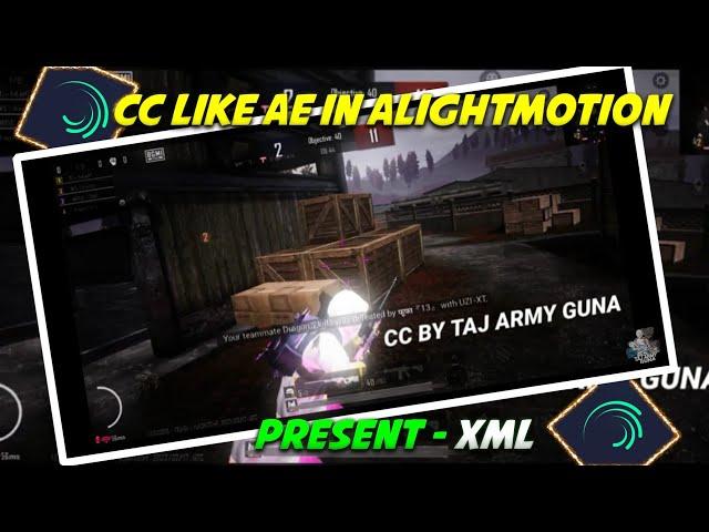 Free To Use Ae Level Pubg Montage Cc Alight Motion Xml Presets || Cc Like Pc On Android