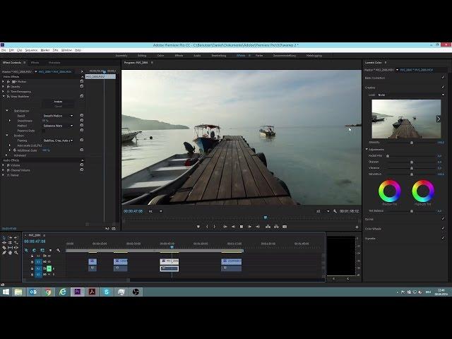 How To Use The Warp Stabilizer in Premiere Pro CC 2015 Tutorial