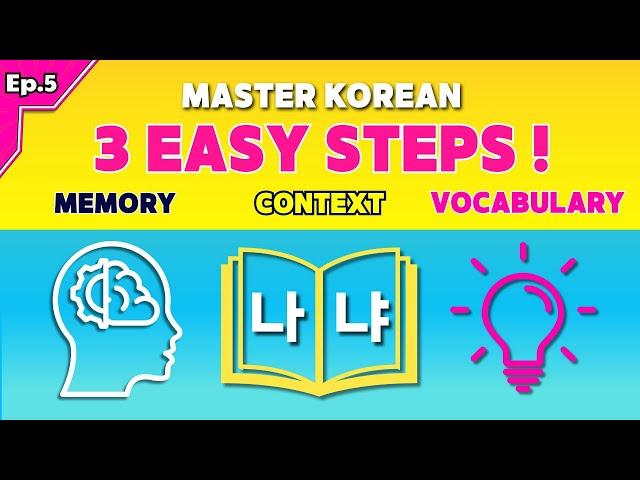 Ep. 5: 3 EASY STEPS to Remember Korean Words Forever! | Korean Stories & Words #learnkorean