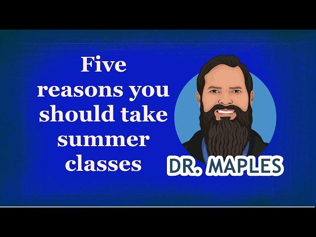 Five reasons why you should take summer courses