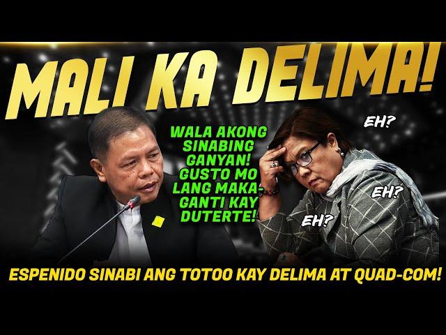 MAKAPANINDIG BALAHIBONG SINAGOT NI GEN. ESPENIDO SI DELIMA HONTIVEROS/ABANTE/CASTRO/MARCOLETA GALIT