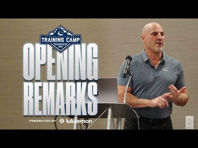 Opening Remarks for 2024 Training Camp