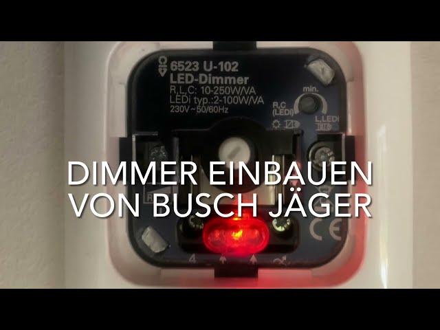 Dimmer einbauen von Busch-Jäger