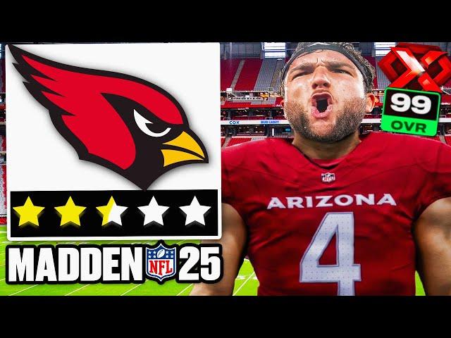 Drafting CAM SKATTEBO ! -- Realistic Rebuild of the Arizona Cardinals | Madden 25