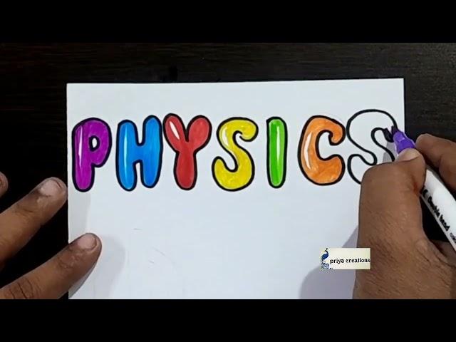 PHYSICS | physics front page design | Simple & Stunning Front Page Idea: Physics  #shorts #PHYSICS