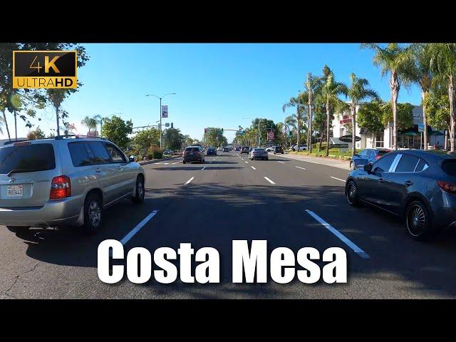 Costa Mesa California - 4K Driving Tour