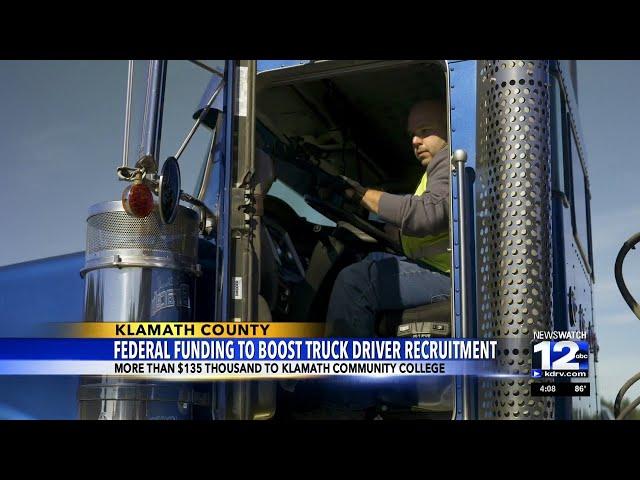 Klamath Community College gets federal funding to boost truck driver recruitment