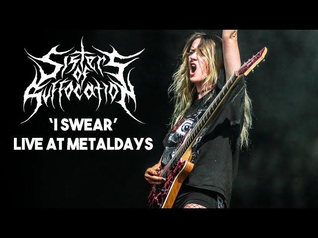 Sisters Of Suffocation - I Swear @ MetalDays 2018 | Guitar cam by Emmelie