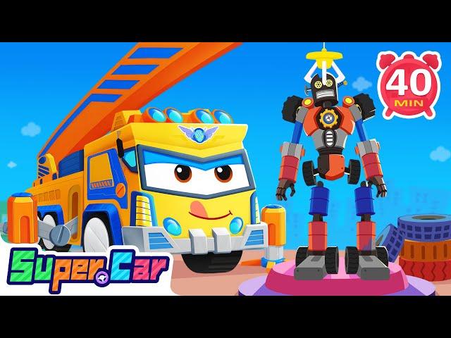 The Fantastic Car Exhibition Center | Crane Cartoon | Car Cartoons & Kids Songs - Super Cars