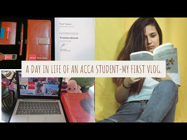 A Productive Day In a life of an ACCA student& topper. I Study Vlog for FR & AA  
