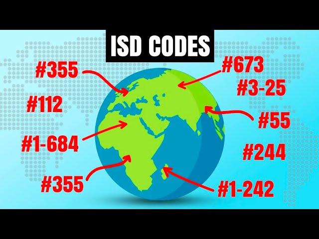 What are ISD codes | How Are The ISD Codes Allocated? | The Insighters