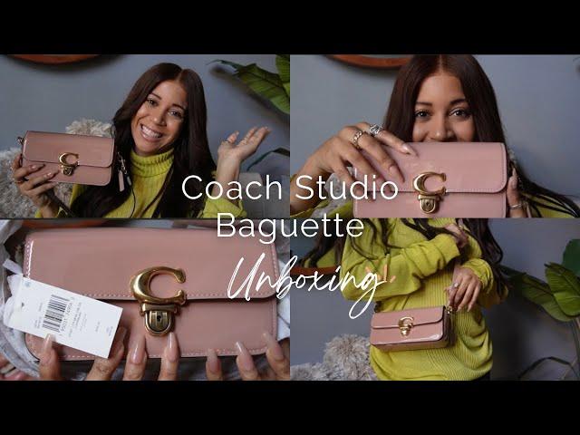 NEW: Coach Studio Baguette + Unboxing|Latte|First Impression