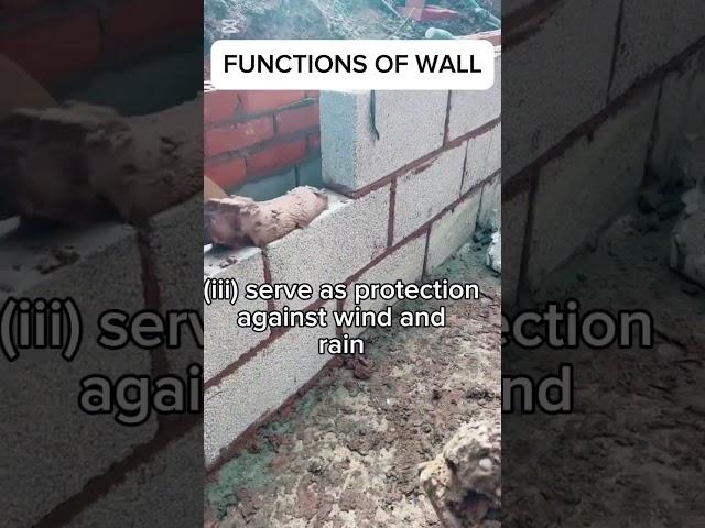 Functions of wall