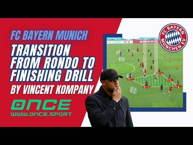 FC Bayern Munich - transition from rondo to finishing drill by Vincent Kompany