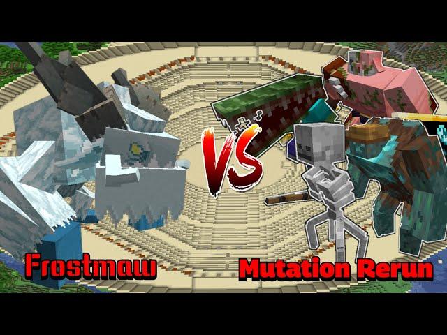 Minecraft |Mobs Battle| Frostmaw VS Mutation Rerun