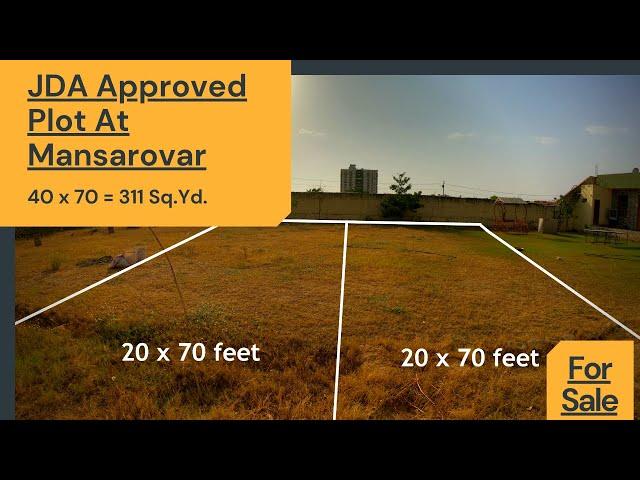 JDA Approved plots in Mansarovar Jaipur | Near Iskcon Temple |  North-East Facing #plots #realestate