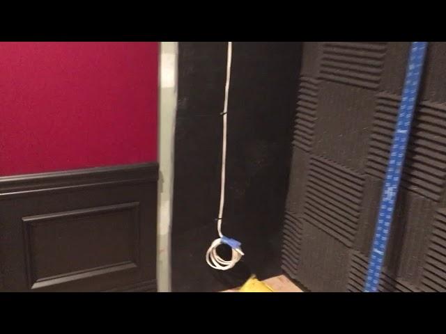 Home Theater - Construction Behind Screen Wall