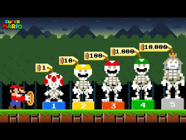 Super Mario Bros. But Mario Can Buy All Character Skeleton