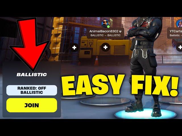 How To Fix BALLISTIC GAMEMODE In Fortnite Chapter 6! (Fortnite Ballistic Not Working)