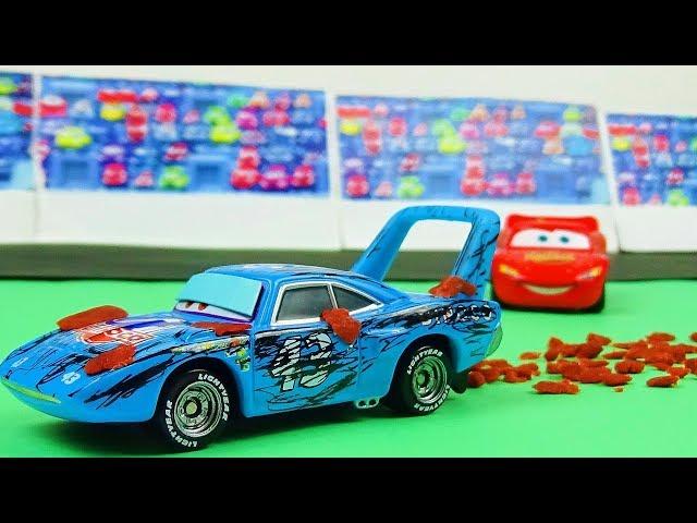 Cars 1 Final Race Scene Remake! The King Crash! Stop Motion Animation | just an empty cup