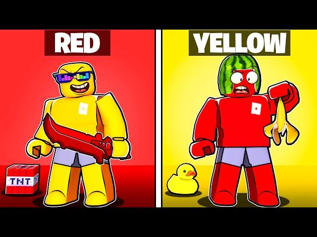 Roblox Bedwars BUT Only Use ONE Color