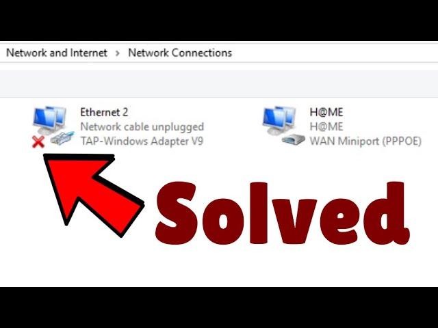 Network cable unplugged error in Windows 10 / 11 Fix