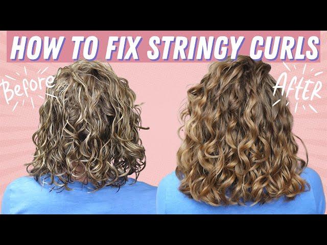 How to Fix Stringy Curls and Get Nice Curl Clumps