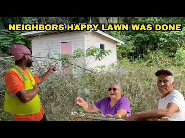 Cauldron of Neighbors STUNNED as I Mow two Sisters LAWN FREE!