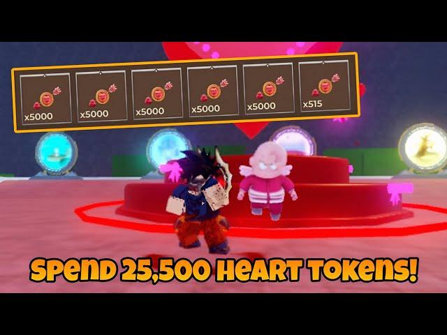 Spending 25,500 Heart Tokens on Valentine's Event! | Dragon Blox Roblox