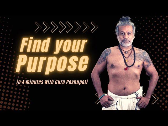 Find your Purpose in 4 minutes