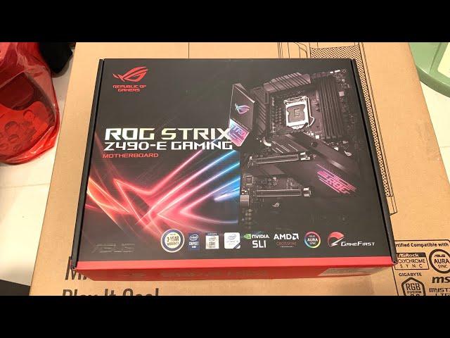 UNBOXING || ROG STRIX Z490-E GAMING - 4K