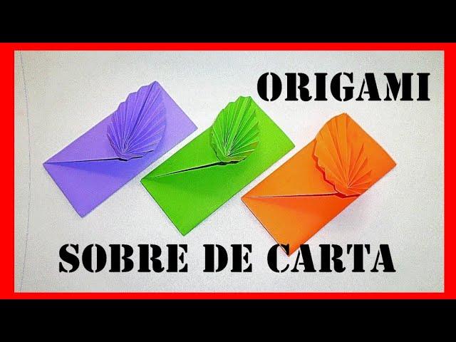 ORIGAMI: SOBRE DE CARTA  (HOW TO MAKE A PAPER ENVELOPE)