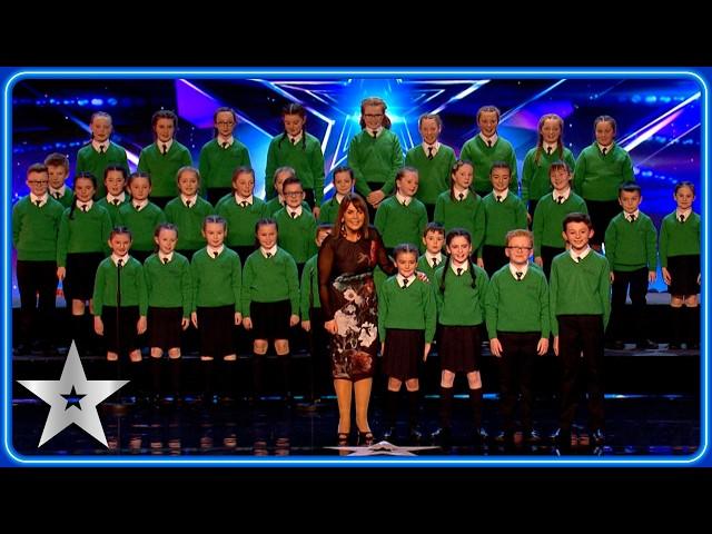 St. Patrick's Junior Choir give ANGELIC performance | Unforgettable Audition | Britain's Got Talent