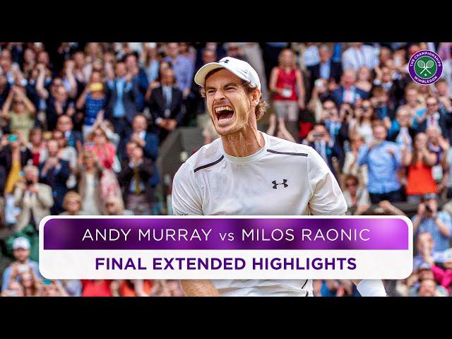 Murray's second title | Andy Murray vs Milos Raonic | Final Extended Highlights | Wimbledon 2016