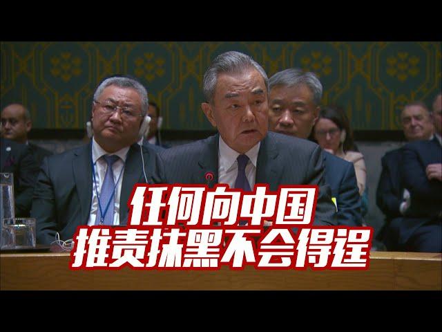 王毅：任何向中国推责抹黑 都不负责任 不会得逞