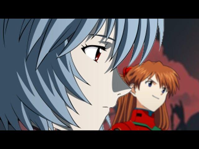 Asuka Tells Rei a Joke