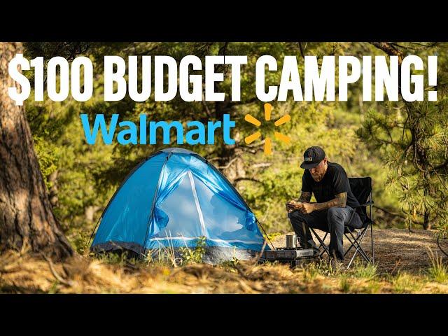 $100 BUDGET CAMPING! | Walmart Edition...