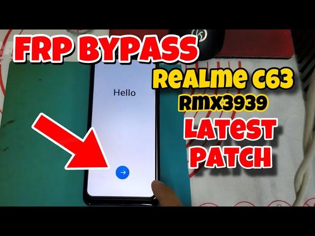 Realme C63 RMX3939 FRP Bypass Android 14 Latest Security Patch