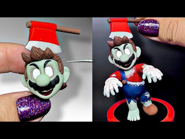 Making Zombie Mario from Super Mario Odyssey | Polymer Clay