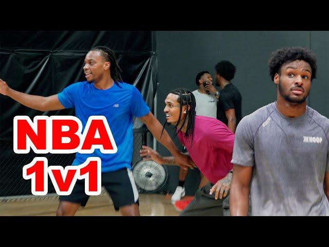 BRONNY, JORDAN CLARKSON, & DARIUS GARLAND GETTING BUCKETS DURING JUS HOOPS 1V1s